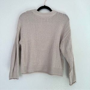 Cream Knit Sweater | Size S